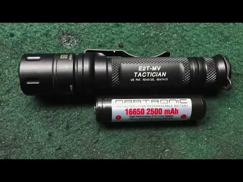 Surefire Tactician and Orbtronic 16650 Test