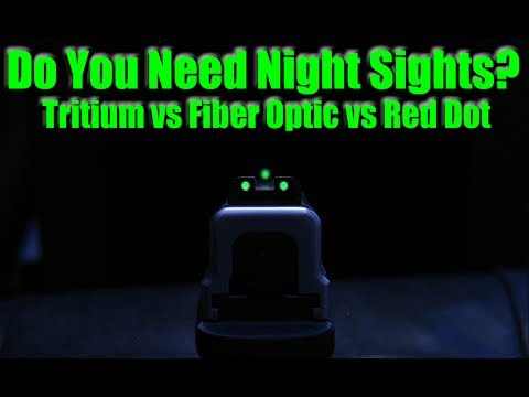 Best Sights For Night Shooting? Tritium vs Fiber Optic &amp; Red Dot For Self Defense