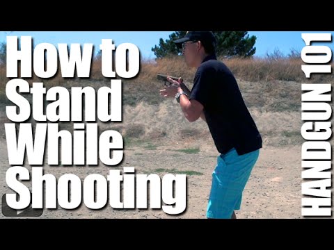 How to Stand When Firing a Pistol: Shooting Stance | Handgun 101 with Top Shot Chris Cheng
