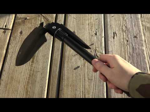 Multi-functional Mini Military Folding Shovel - BLACK
