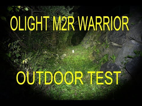 OLIGHT M2R WARRIOR 1500 lm - Night test