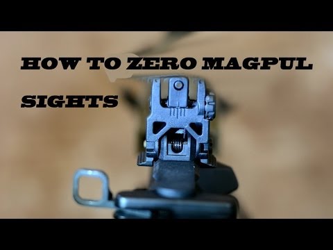 How to Zero Magpul Back up Sights MBUS