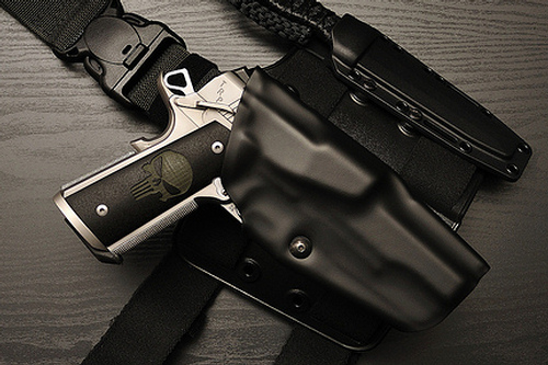 1911 holster with light, 1911 tactical holster w light